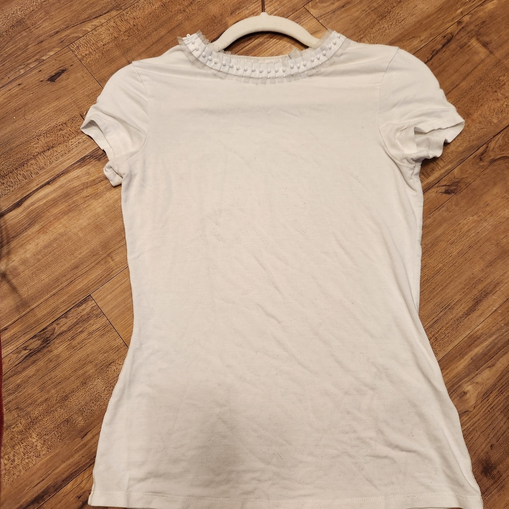 Ted Baker Cream Fitted Polo Tee